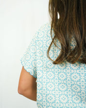 Load image into Gallery viewer, Brooks Avenue Margarie Pajamas | Porto Blue