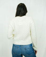 Load image into Gallery viewer, Show Me Your MUMU Throw On Cardigan | Snow Cable Knit