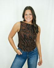 Load image into Gallery viewer, Amanda Uprichard Ines Top | Brown Black