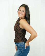 Load image into Gallery viewer, Amanda Uprichard Ines Top | Brown Black