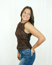 Load image into Gallery viewer, Amanda Uprichard Ines Top | Brown Black