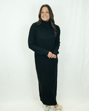 Load image into Gallery viewer, Show Me Your MUMU Montreal Midi Dress | Black Cable Knit