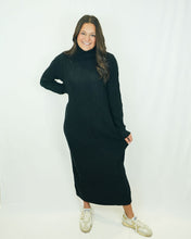Load image into Gallery viewer, Show Me Your MUMU Montreal Midi Dress | Black Cable Knit