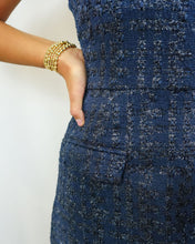 Load image into Gallery viewer, Sincerely Ours Darcy Dress | Navy Tweed