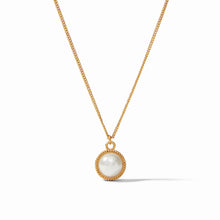 Load image into Gallery viewer, Julie Vos Gold Fleur-de-Lis Solitare Necklace | Pearl