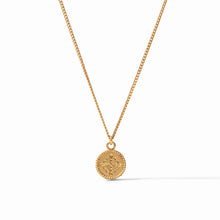 Load image into Gallery viewer, Julie Vos Gold Fleur-de-Lis Solitare Necklace | Pearl