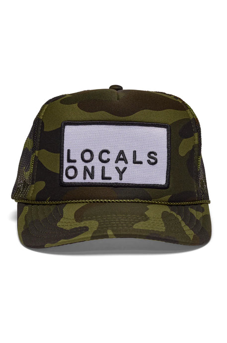 Friday Feelin' Locals Only Trucker Hat in Camo