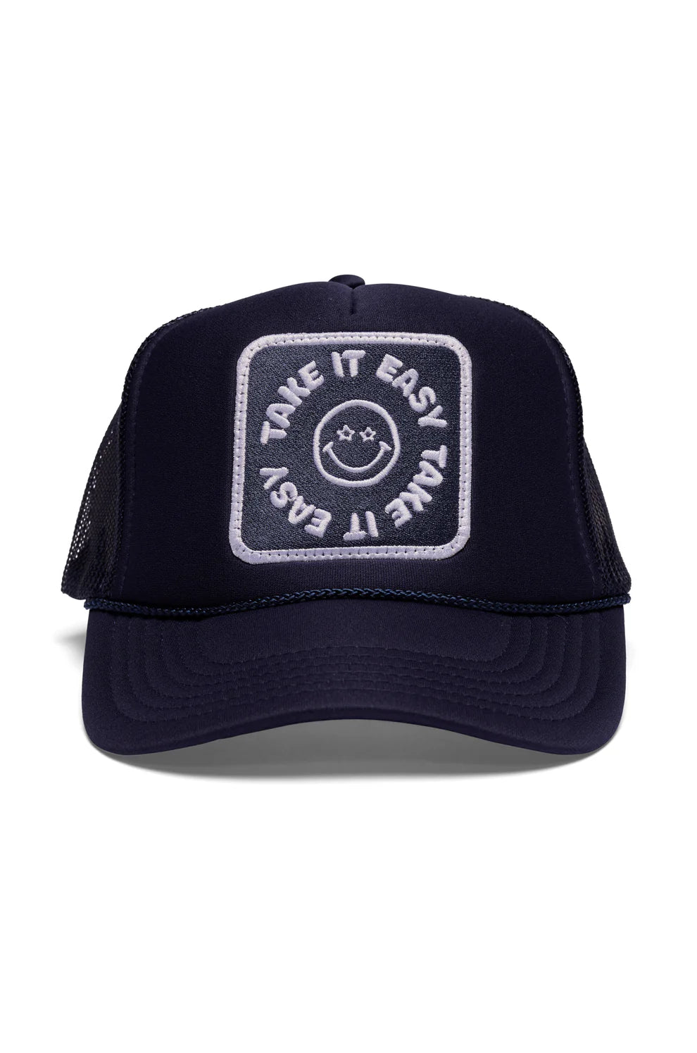 Friday Feelin' Take It Easy Trucker Hat in Navy