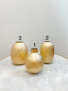 Golden Texture Vases