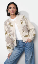 Load image into Gallery viewer, Greylin Skylar Cozy Floral Cardigan | Ivory