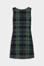 Load image into Gallery viewer, Good American The Mesh Mini Dress | Navy And Green Plaid