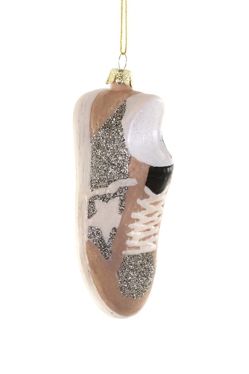 Luxe Star Silver Sneaker Ornament