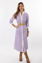 Load image into Gallery viewer, Garland Harper Dress | Purple Gingham/White
