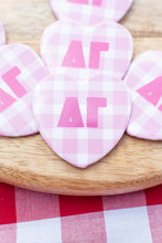 Load image into Gallery viewer, Sorority Gingham Heart Buttons