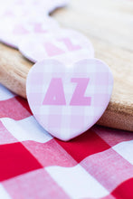 Load image into Gallery viewer, Sorority Gingham Heart Buttons