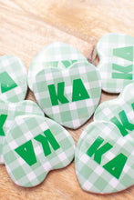 Load image into Gallery viewer, Sorority Gingham Heart Buttons