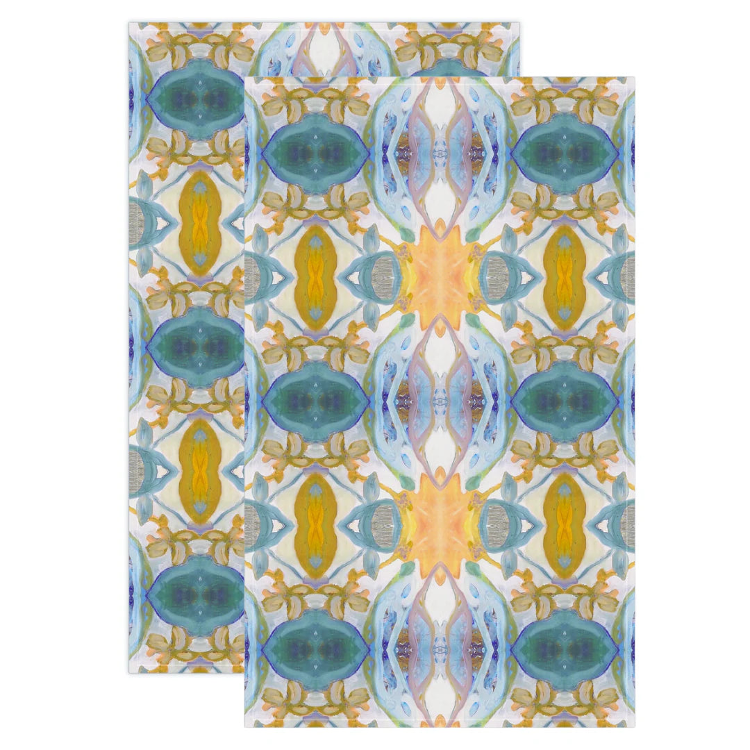 Golden Orchid Tea Towel