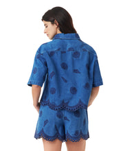 Load image into Gallery viewer, Habitual Seashell Crop Short Sleeve Shirt