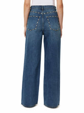 Load image into Gallery viewer, Habitual Gemma Wide Leg Studded Slouch | Lake