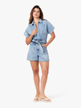 Load image into Gallery viewer, Habitual 5" Rolled Cuff Romper | Aire