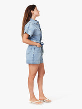 Load image into Gallery viewer, Habitual 5" Rolled Cuff Romper | Aire