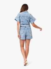 Load image into Gallery viewer, Habitual 5" Rolled Cuff Romper | Aire