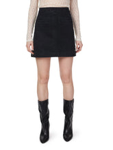 Load image into Gallery viewer, Habitual Studded Denim Mini Skirt | Washed Black