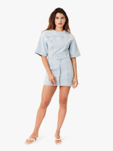 Load image into Gallery viewer, Habitual Short Sleeve Belted Mini Dress | Glacier
