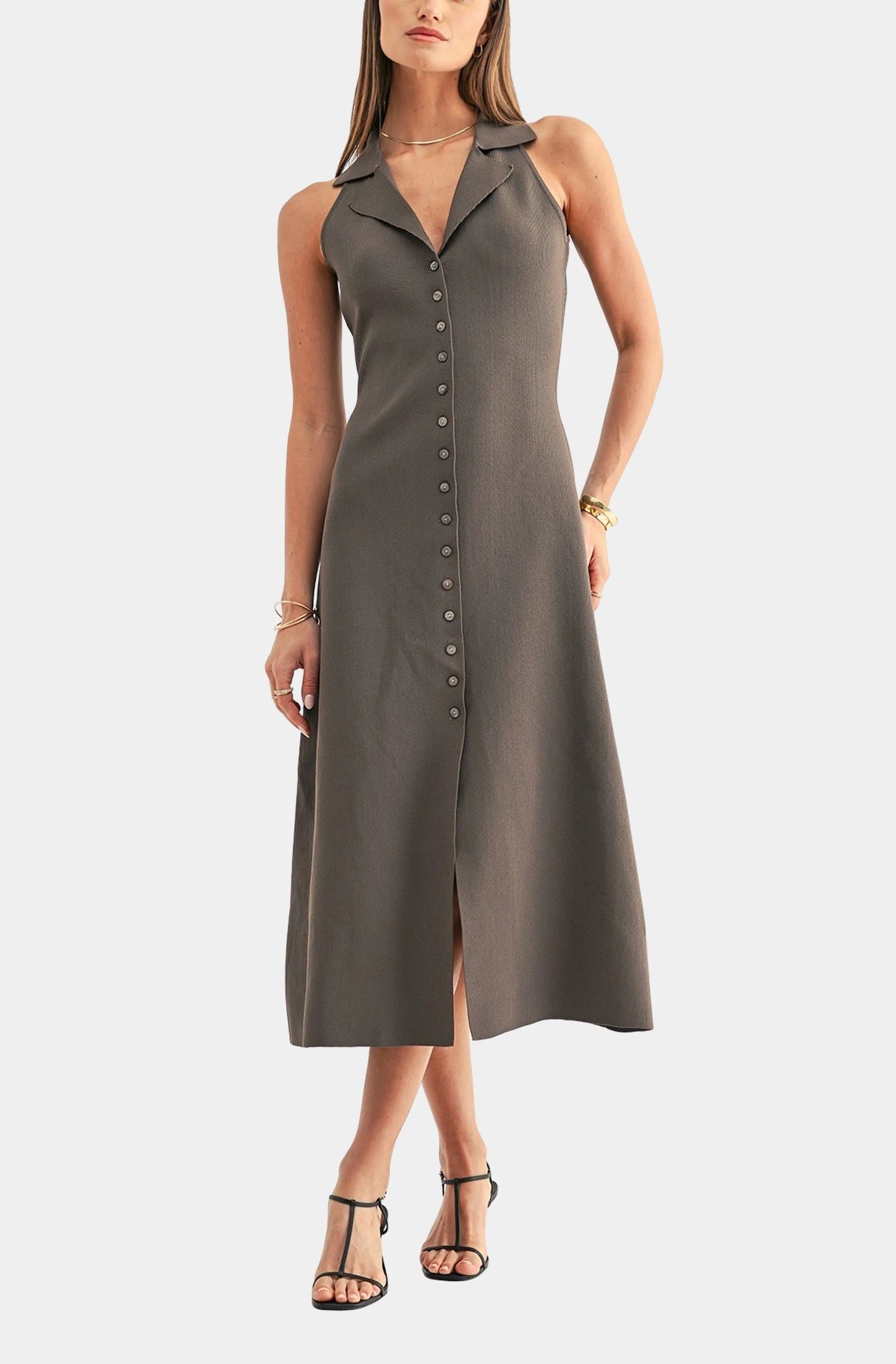 adelyn rae halter dress Lily Shirt Midi Knit Ombre halter