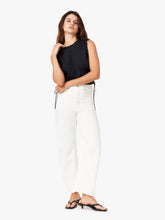 Load image into Gallery viewer, Habitual Harper High Rise Cropped Barrel | White
