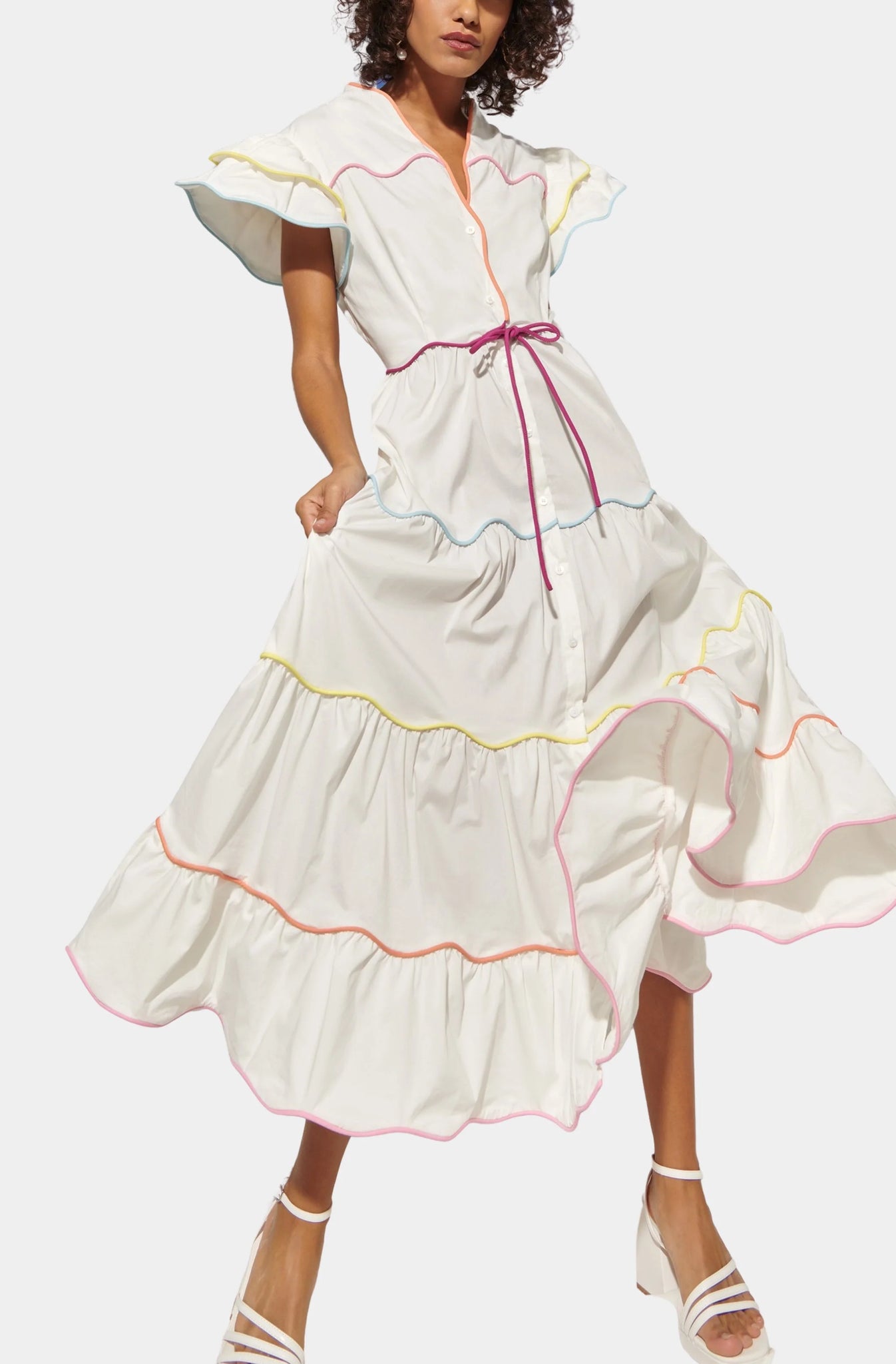 Celia B Baba Voyager Dress | White Medium Celia B Baba Voyager Dress | White Medium