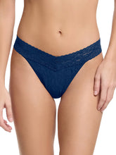 Load image into Gallery viewer, Hanky Panky Flora Lace Original Thong | Night Owl Blue