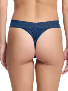 Hanky Panky Flora Lace Original Thong | Night Owl Blue