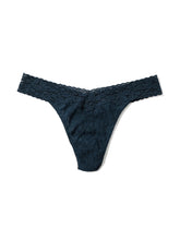 Load image into Gallery viewer, Hanky Panky Flora Lace Original Thong | Night Owl Blue