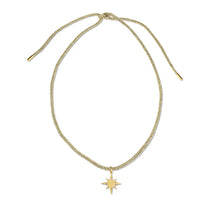 Load image into Gallery viewer, HART Lurex Cord Necklace w/ Star Compass Charm