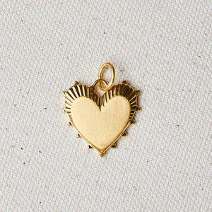 HART Gold Lurex Necklace Cord with Small Heart of Gold Charm