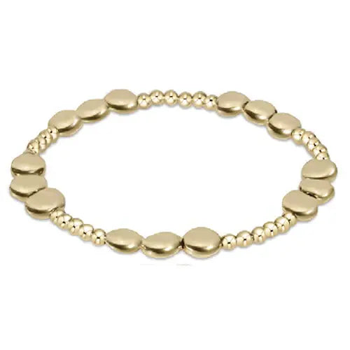 enewton Honesty Joy Pattern 6mm Bead Bracelet - Gold