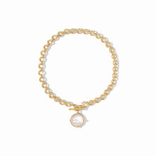 Load image into Gallery viewer, Julie Vos Gold Honeybee Demi Necklace | Iridescent Clear Crystal