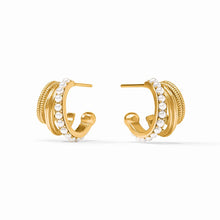 Load image into Gallery viewer, Julie Vos Gold Hydra Triple Hoop | Pearl