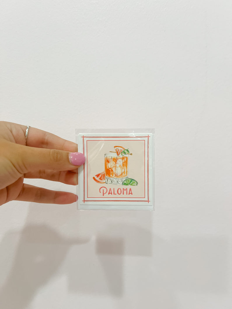 Handpainted Paloma Enclosure Card