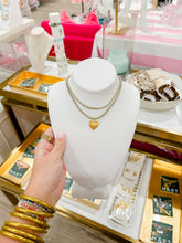 Load image into Gallery viewer, HART Gold Lurex Necklace Cord with Small Heart of Gold Charm