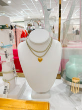 Load image into Gallery viewer, HART Gold Lurex Necklace Cord with Small Heart of Gold Charm