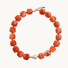 Load image into Gallery viewer, Papaya Bubble Necklace