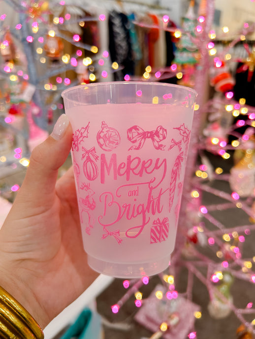 Merry & Bright Toile Frost Flex Cups