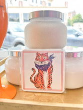 Load image into Gallery viewer, Handpainted Tiger with Purple Bandana Square Coaster