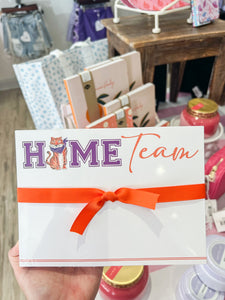 Handpainted Home Team Tiger with Purple Bandana Slab Notepad