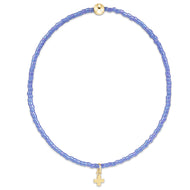 enewton Hope Classic Bright Blue Bracelet - Signature Cross Small Gold Charm