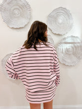 Load image into Gallery viewer, Daily Stripe LS Skort Set | Pink &amp; Brown
