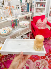 Load image into Gallery viewer, Thomas Blonde Hand Soap &amp; Lotion Duo Set with Ceramic Caddy &amp; Brush