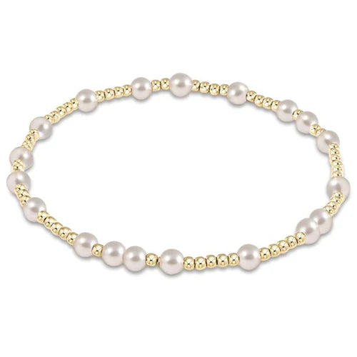 enwton egirl Hope Unwritten 4mm Bead Bracelet - Pearl